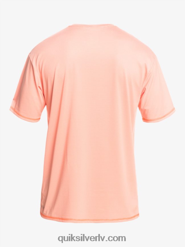 vīriešiem Quiksilver heritage heather īsām piedurknēm upf 50 sērfošanas t-krekls svaiga laša virši 88064R1130