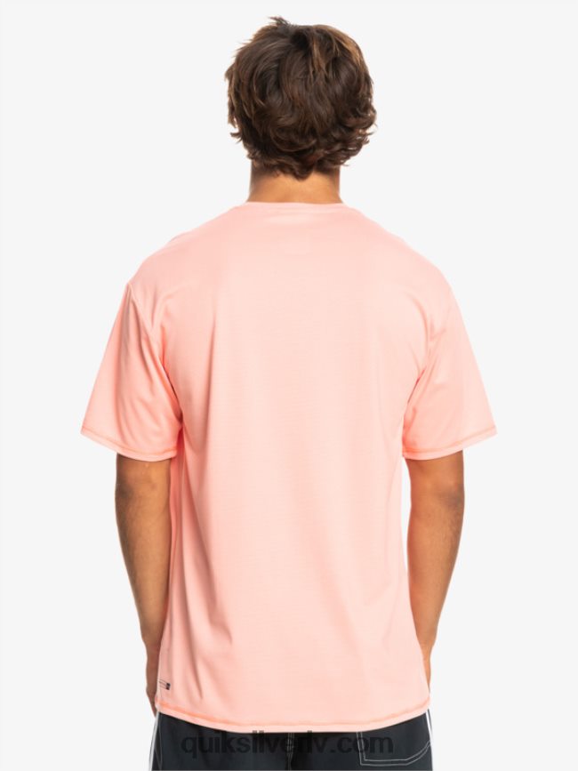 vīriešiem Quiksilver heritage heather īsām piedurknēm upf 50 sērfošanas t-krekls svaiga laša virši 88064R1130