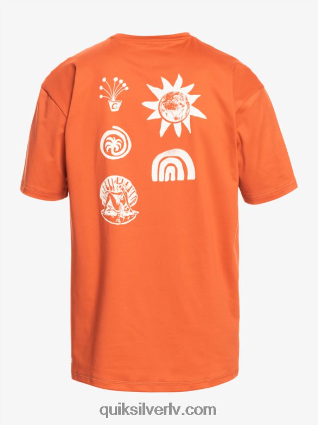 vīriešiem Quiksilver mix ar īsām piedurknēm upf 50 sērfošanas tee asā mērce 88064R1810