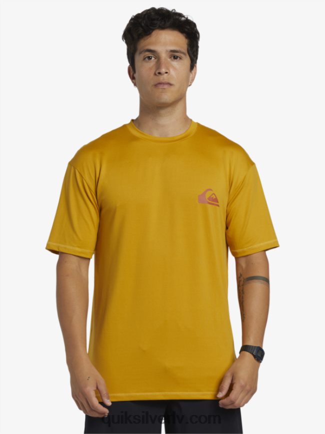vīriešiem Quiksilver mix session upf 50 sērfošanas t-ka ar īsām piedurknēm kvieši 88064R317