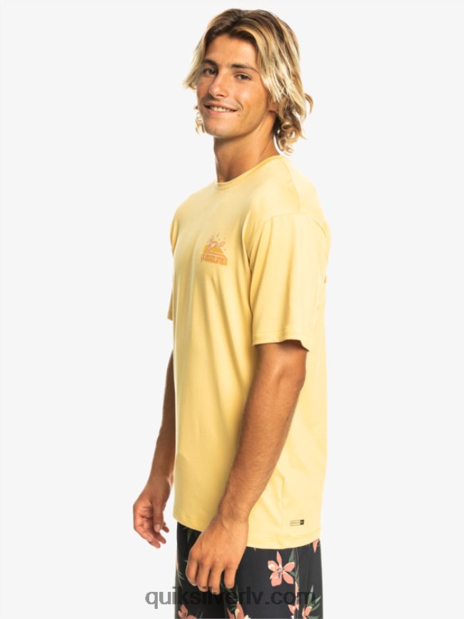 vīriešiem Quiksilver mix session upf 50 sērfošanas t-ka ar īsām piedurknēm kvieši 88064R317