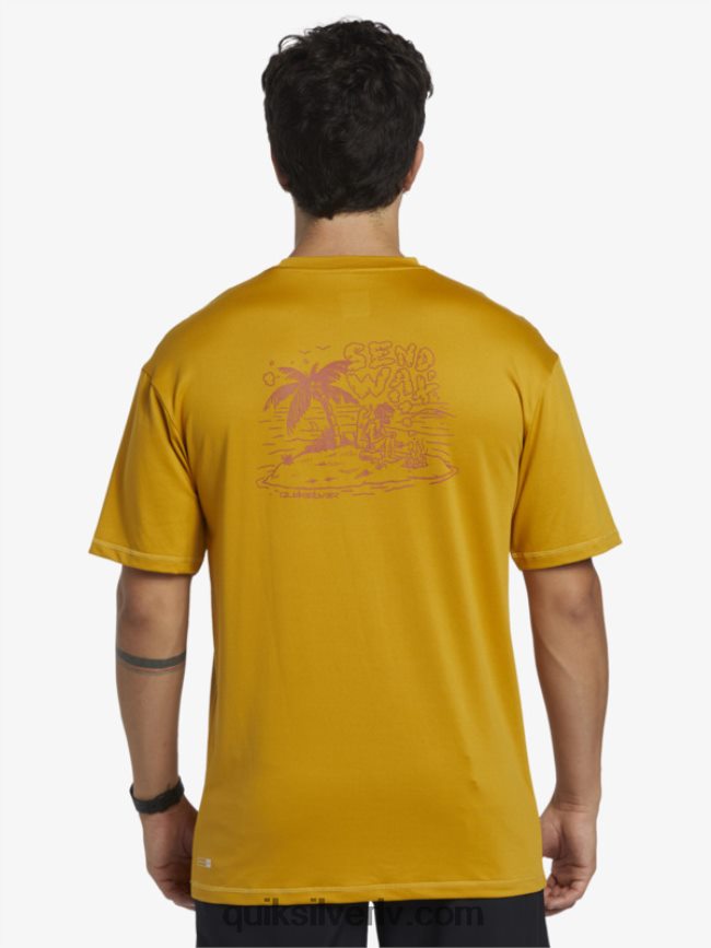 vīriešiem Quiksilver mix session upf 50 sērfošanas t-ka ar īsām piedurknēm kvieši 88064R317