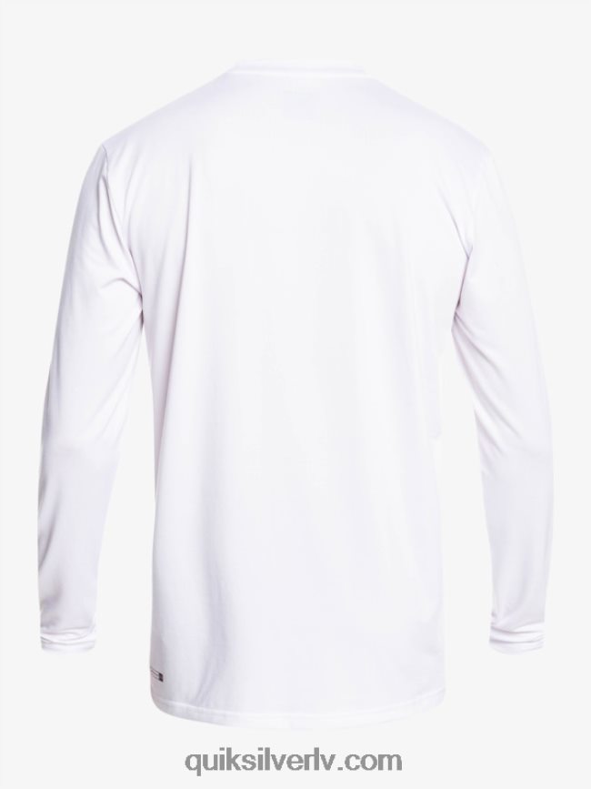 vīriešiem Quiksilver omni session upf 50 sērfošanas t-krekls ar garām piedurknēm balts 88064R401