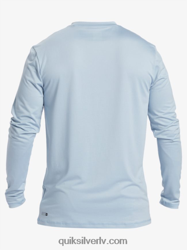 vīriešiem Quiksilver omni session upf 50 sērfošanas t-krekls ar garām piedurknēm debeszils 88064R404