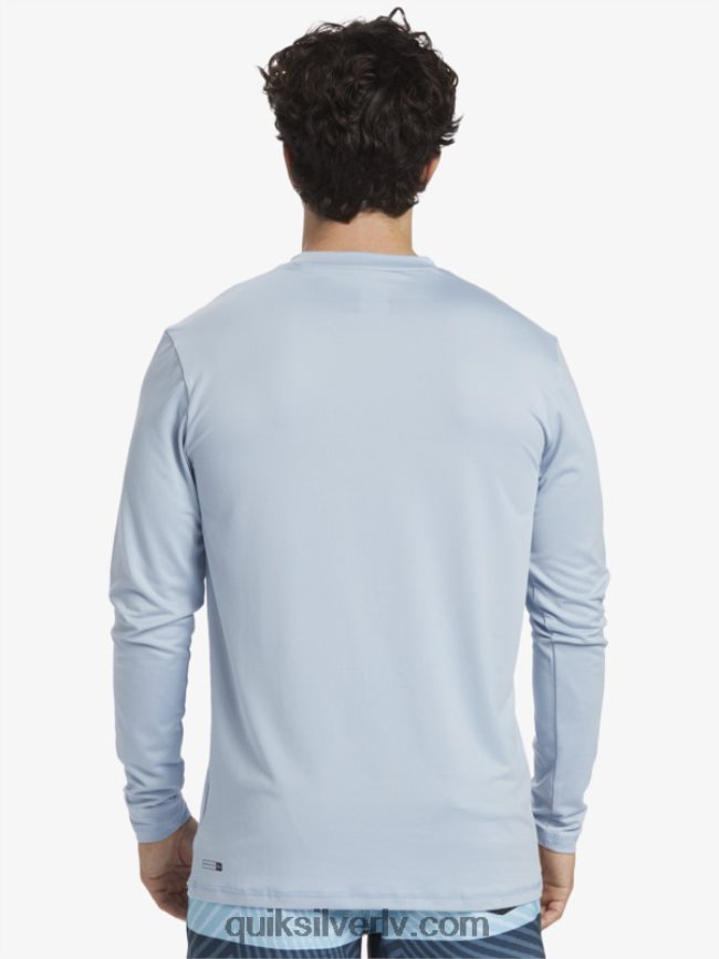 vīriešiem Quiksilver omni session upf 50 sērfošanas t-krekls ar garām piedurknēm debeszils 88064R404