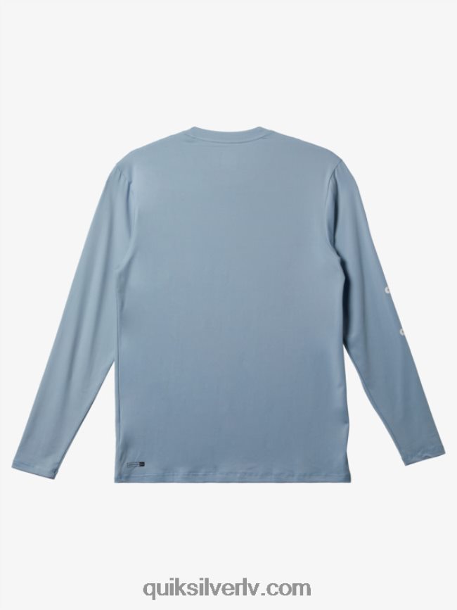 vīriešiem Quiksilver omni session upf 50 sērfošanas t-krekls ar garām piedurknēm debeszils 88064R404