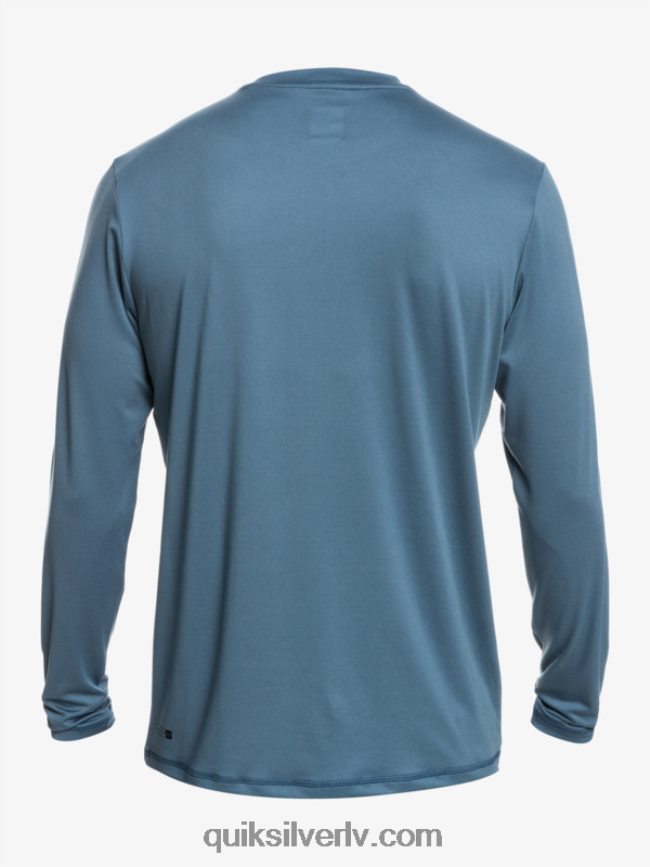 vīriešiem Quiksilver omni session upf 50 sērfošanas t-krekls ar garām piedurknēm jūra 88064R402