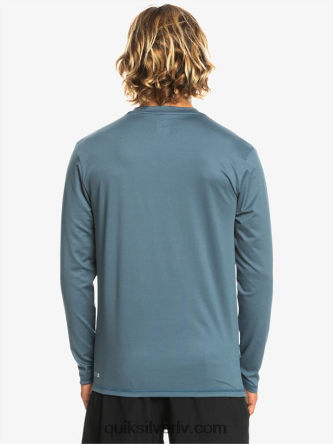 vīriešiem Quiksilver omni session upf 50 sērfošanas t-krekls ar garām piedurknēm jūra 88064R402