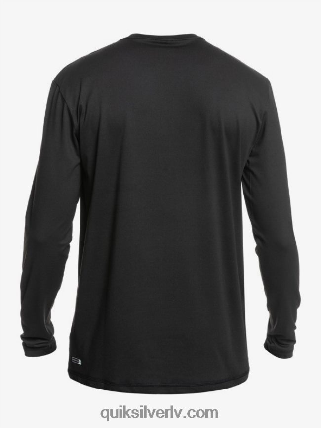 vīriešiem Quiksilver omni session upf 50 sērfošanas t-krekls ar garām piedurknēm melns 88064R406