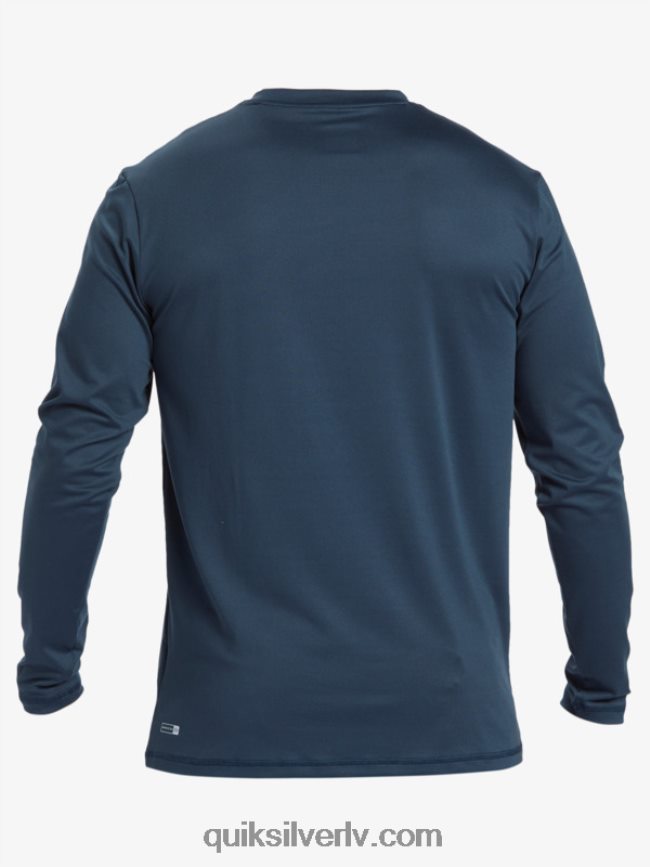 vīriešiem Quiksilver omni session upf 50 sērfošanas t-krekls ar garām piedurknēm pusnakts flote 88064R405