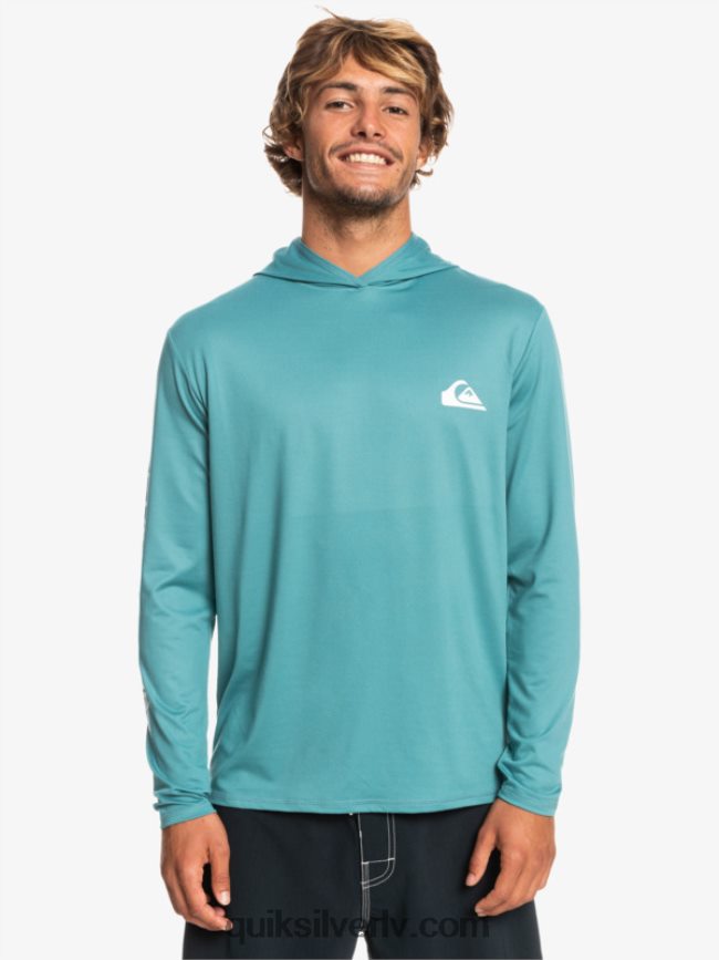 vīriešiem Quiksilver omni session upf 50 sērfošanas triko ar garām piedurknēm Bretaņas zilā 88064R772