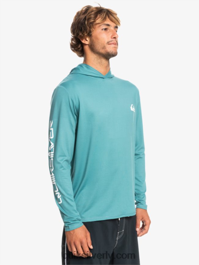 vīriešiem Quiksilver omni session upf 50 sērfošanas triko ar garām piedurknēm Bretaņas zilā 88064R772