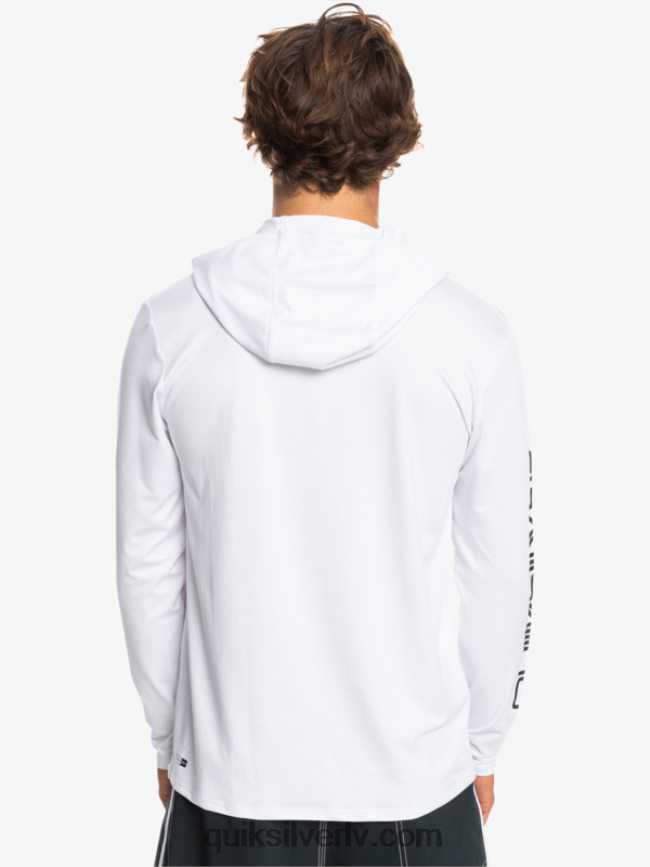vīriešiem Quiksilver omni session upf 50 sērfošanas triko ar garām piedurknēm balts 88064R769
