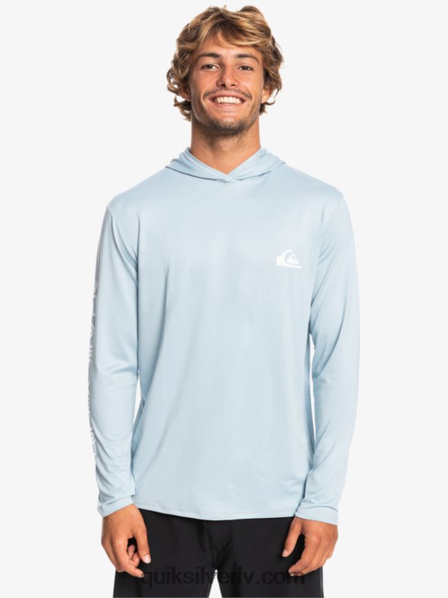 vīriešiem Quiksilver omni session upf 50 sērfošanas triko ar garām piedurknēm debeszils 88064R771