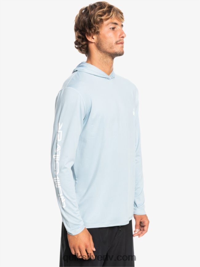 vīriešiem Quiksilver omni session upf 50 sērfošanas triko ar garām piedurknēm debeszils 88064R771