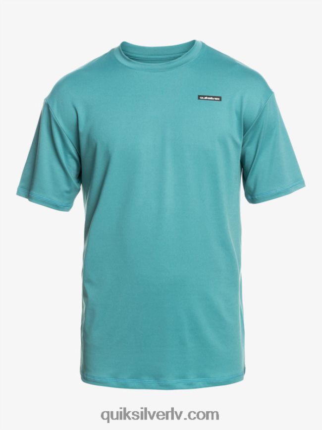 vīriešiem Quiksilver omni session upf 50 sērfošanas triko ar īsām piedurknēm Bretaņas zilā 88064R542