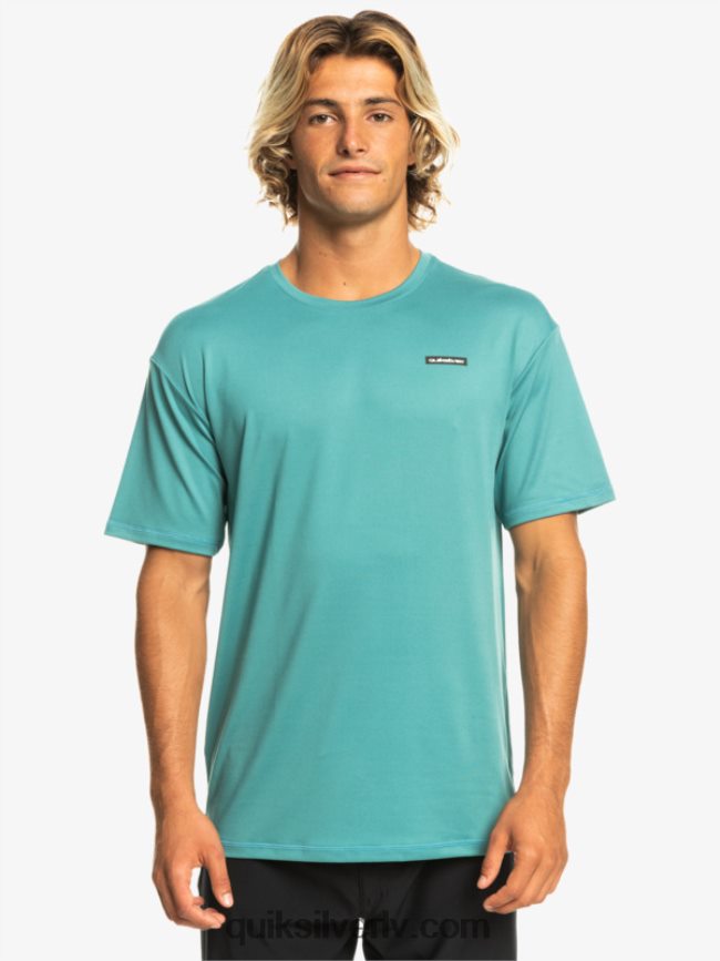 vīriešiem Quiksilver omni session upf 50 sērfošanas triko ar īsām piedurknēm Bretaņas zilā 88064R542