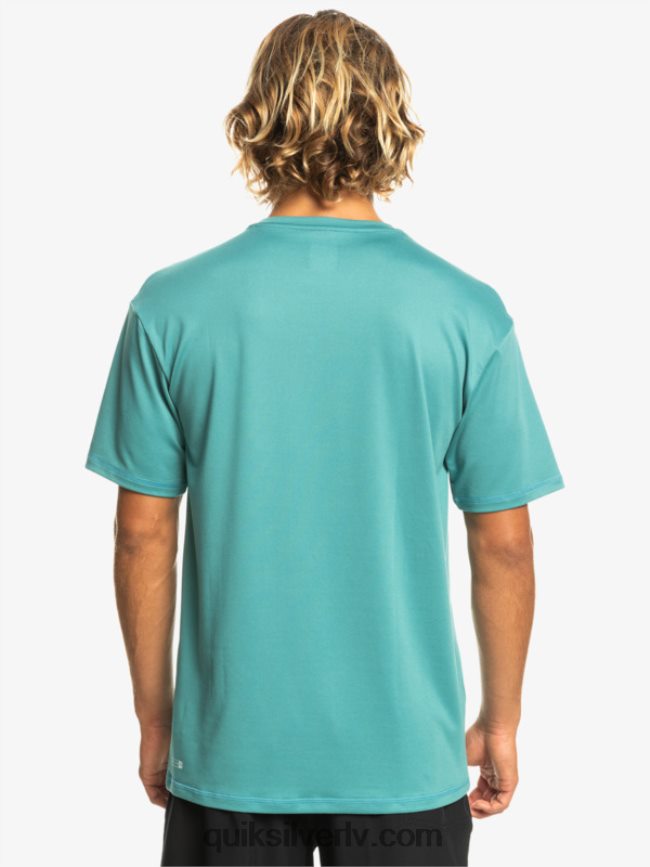 vīriešiem Quiksilver omni session upf 50 sērfošanas triko ar īsām piedurknēm Bretaņas zilā 88064R542