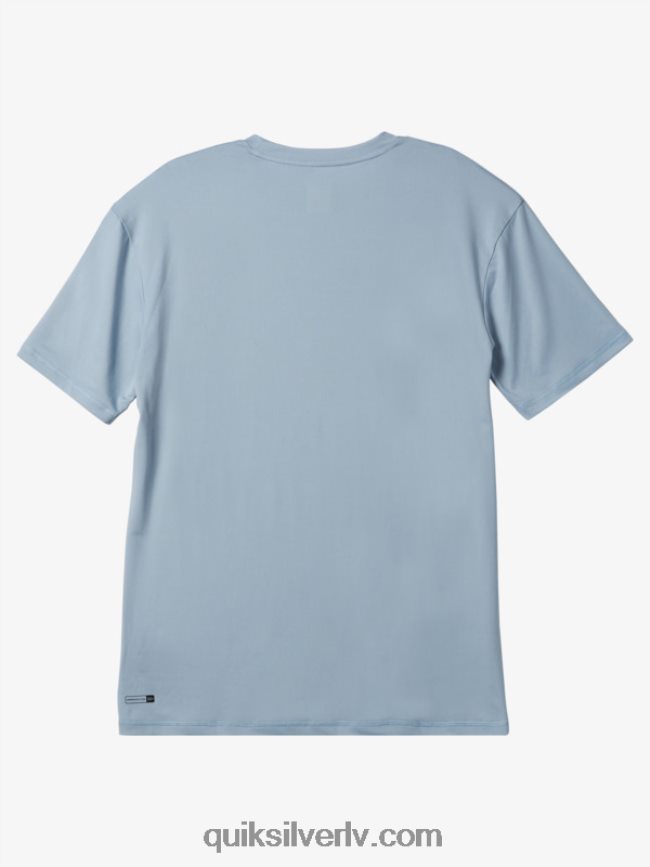 vīriešiem Quiksilver omni session upf 50 sērfošanas triko ar īsām piedurknēm debeszils 88064R540