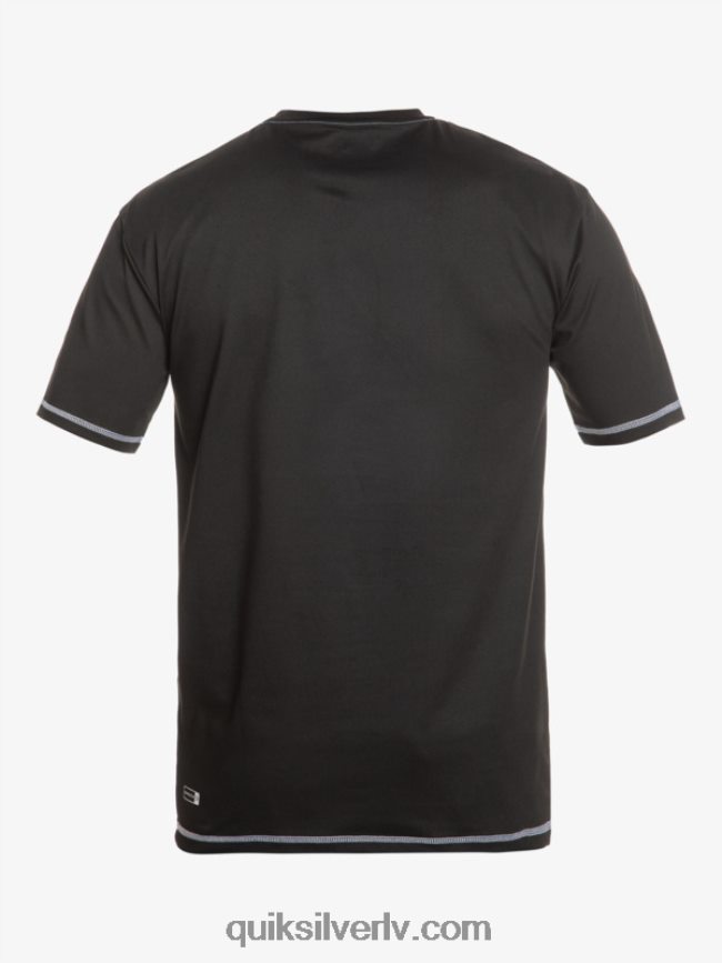 vīriešiem Quiksilver saturn surf upf 50 surf t-krekls ar īsām piedurknēm melns 88064R587