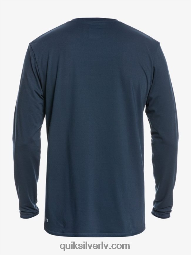vīriešiem Quiksilver solid streak upf 50 sērfošanas t-krekls ar garām piedurknēm jūras žakete 88064R1582