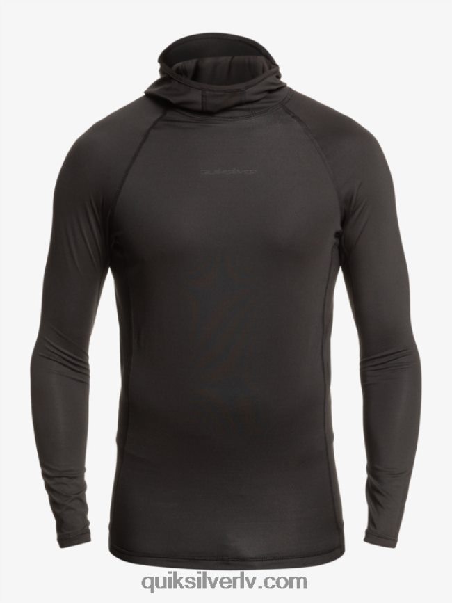 vīriešiem Quiksilver storm tripper garām piedurknēm rashguard melns 88064R1836