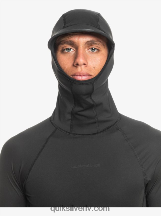 vīriešiem Quiksilver storm tripper garām piedurknēm rashguard melns 88064R1836