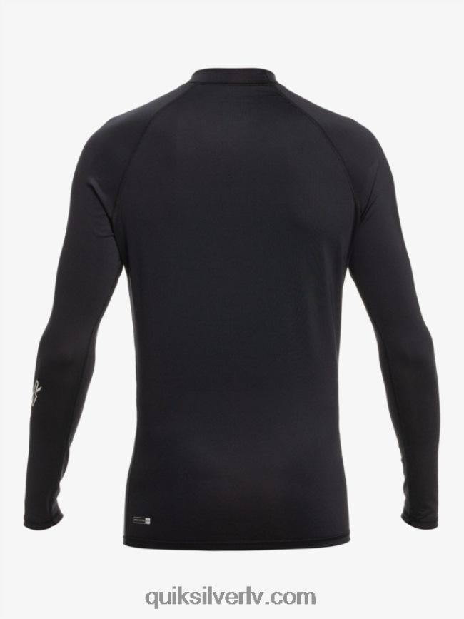vīriešiem Quiksilver visu laiku garām piedurknēm upf 50 rashguard melns 88064R817