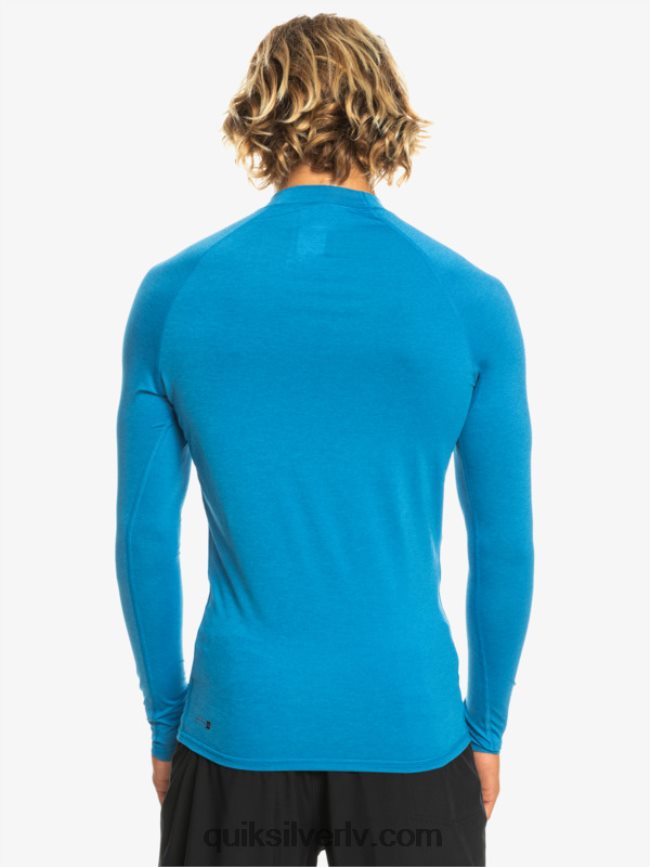 vīriešiem Quiksilver visu laiku garām piedurknēm upf 50 rashguard snorkel zils virši 88064R822