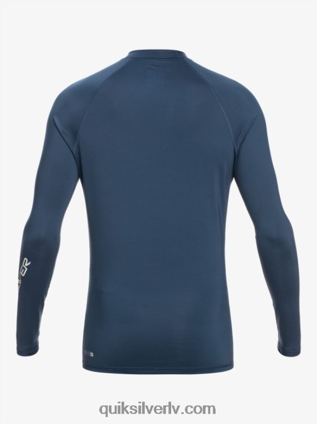 vīriešiem Quiksilver visu laiku garām piedurknēm upf 50 rashguard zīmotnes zilā krāsā 88064R853
