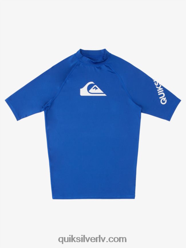 vīriešiem Quiksilver visu laiku īsām piedurknēm upf 50 rashguard elektriskais karaliskais 88064R1264