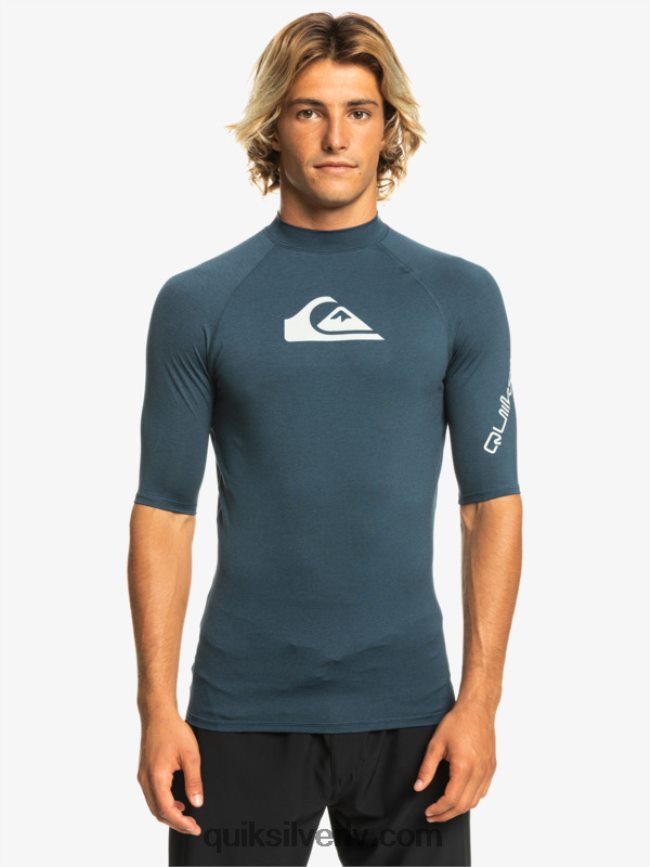 vīriešiem Quiksilver visu laiku īsām piedurknēm upf 50 rashguard jūras žakete virši 88064R812