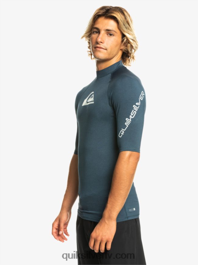 vīriešiem Quiksilver visu laiku īsām piedurknēm upf 50 rashguard jūras žakete virši 88064R812