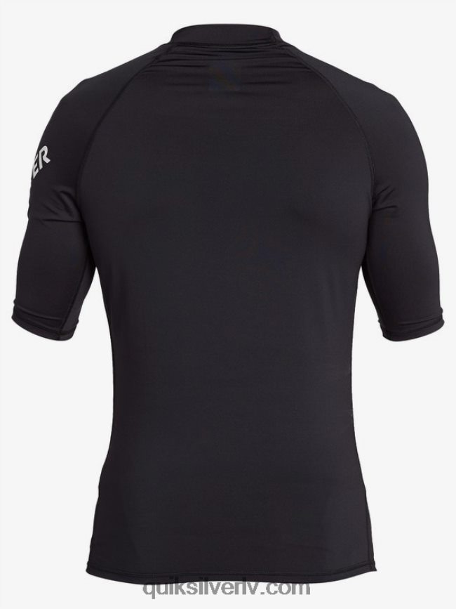 vīriešiem Quiksilver visu laiku īsām piedurknēm upf 50 rashguard melns 88064R1261