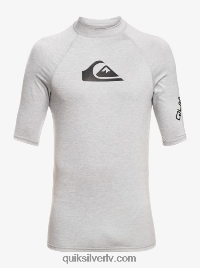 vīriešiem Quiksilver visu laiku īsām piedurknēm upf 50 rashguard slapjš virši 88064R809