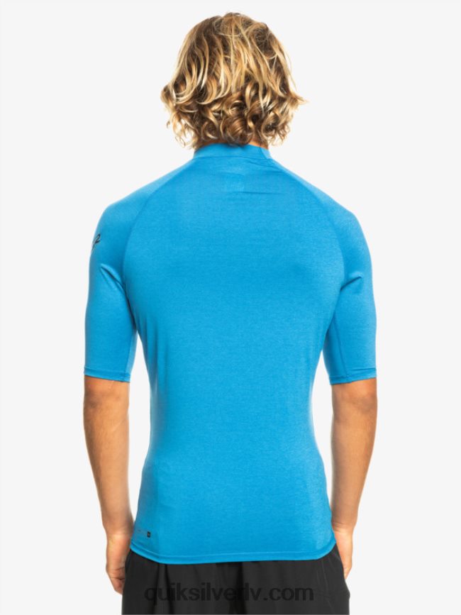 vīriešiem Quiksilver visu laiku īsām piedurknēm upf 50 rashguard snorkel zils virši 88064R814