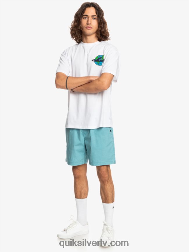 vīriešiem Quiksilver Taxer 17 elastīgi vidukļa šorti delfīnija zils 88064R1378