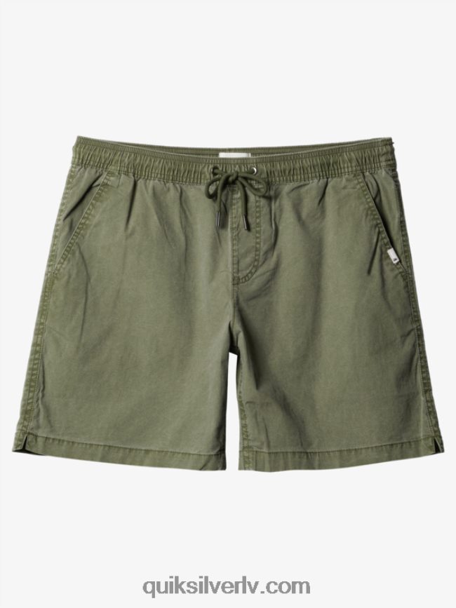 vīriešiem Quiksilver Taxer 17 elastīgi vidukļa šorti Četrlapu āboliņš 88064R1380