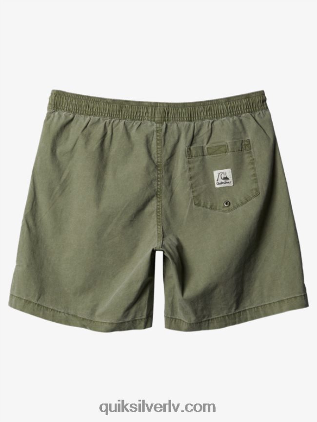 vīriešiem Quiksilver Taxer 17 elastīgi vidukļa šorti Četrlapu āboliņš 88064R1380
