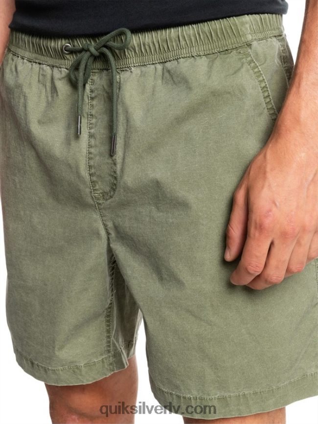 vīriešiem Quiksilver Taxer 17 elastīgi vidukļa šorti Četrlapu āboliņš 88064R1380