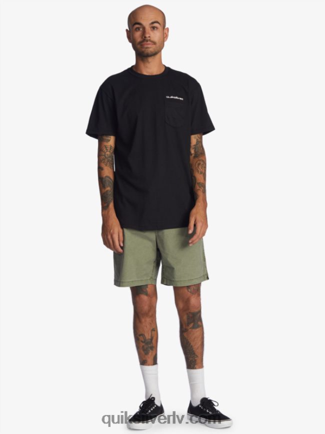 vīriešiem Quiksilver Taxer 17 elastīgi vidukļa šorti Četrlapu āboliņš 88064R1380
