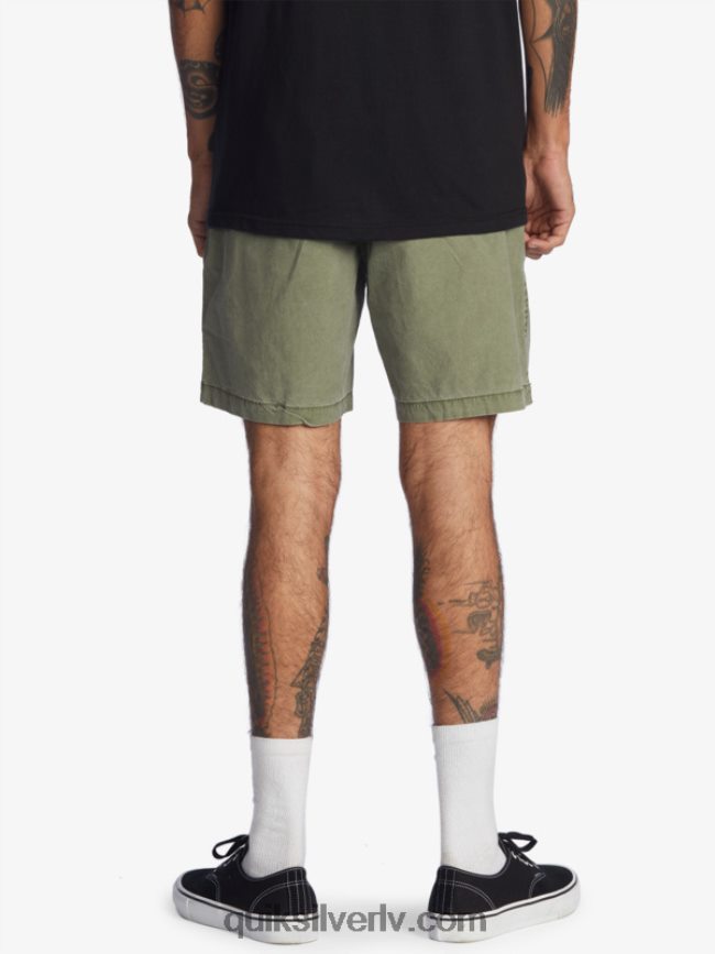 vīriešiem Quiksilver Taxer 17 elastīgi vidukļa šorti Četrlapu āboliņš 88064R1380