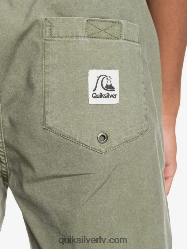 vīriešiem Quiksilver Taxer 17 elastīgi vidukļa šorti Četrlapu āboliņš 88064R1380