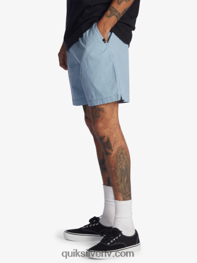 vīriešiem Quiksilver Taxer 17 elastīgi vidukļa šorti izbalējis džinss 88064R1379