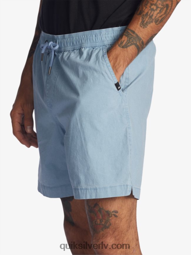 vīriešiem Quiksilver Taxer 17 elastīgi vidukļa šorti izbalējis džinss 88064R1379