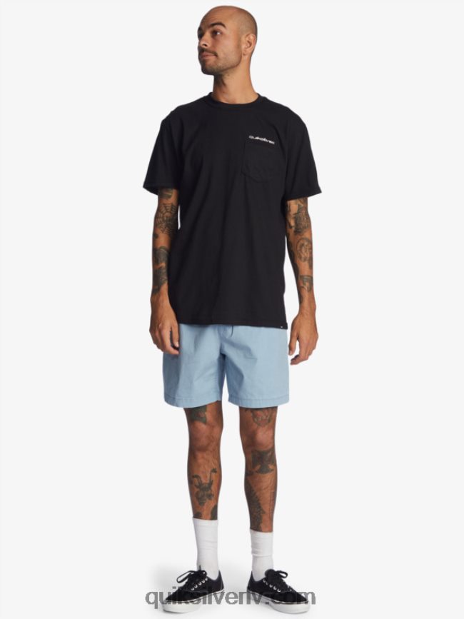 vīriešiem Quiksilver Taxer 17 elastīgi vidukļa šorti izbalējis džinss 88064R1379
