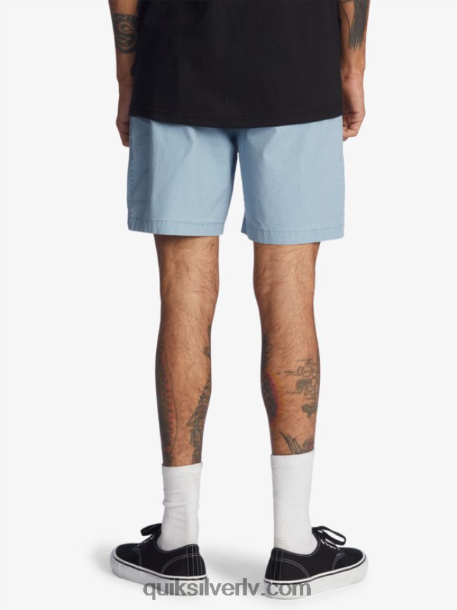 vīriešiem Quiksilver Taxer 17 elastīgi vidukļa šorti izbalējis džinss 88064R1379