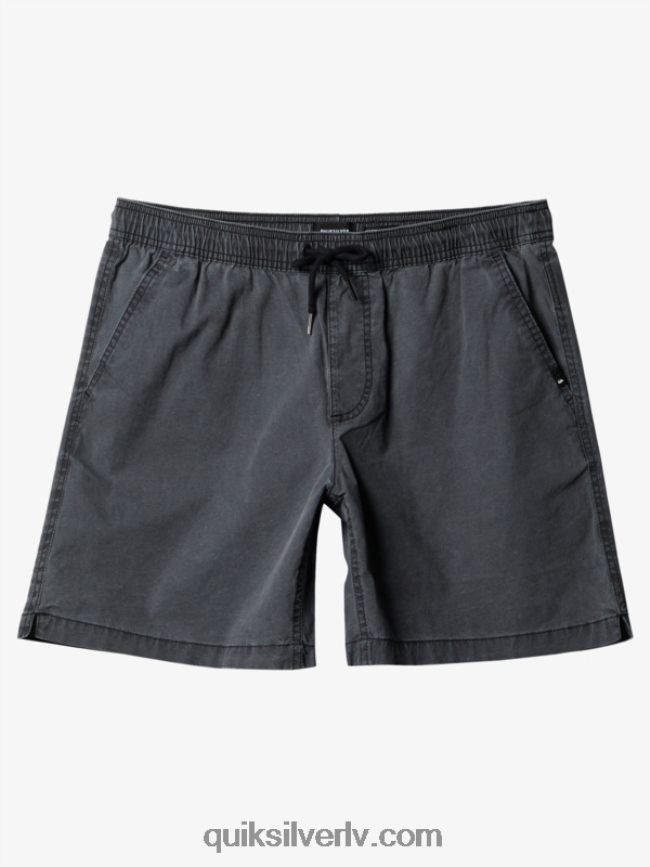 vīriešiem Quiksilver Taxer 17 elastīgi vidukļa šorti melns 88064R1381