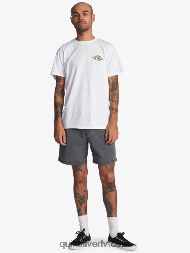 vīriešiem Quiksilver Taxer 17 elastīgi vidukļa šorti melns 88064R1381