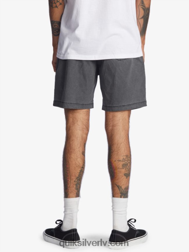vīriešiem Quiksilver Taxer 17 elastīgi vidukļa šorti melns 88064R1381